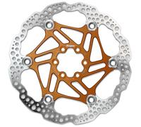 Hope Floating Rotor - Colour: Orange - Size: 180mm - Fitment: 6 Bolt
