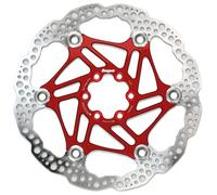 Hope Floating Rotor - Colour: Red - Size: 160mm - Fitment: 6 Bolt