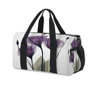 Hope Flowers Sports Duffel Bag Flowers Floral Weekend Overnight Bag Tote Holdall Casual Travel Gym Duffel Bags for Kids Girls Boys Women Men