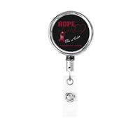Hope for A Cure Antiphospholipid Syndrome Heavy Duty Metal Badge Holder Reel, Retractable Badge Holder with Belt Clip for Key Name Card Holder Employee Teacher