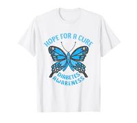Hope For A Cure Diabetes Awareness Type 1 Diabetes Awareness T-Shirt