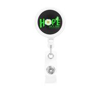 Hope for A Cure MentalAwareness Flower Retractable Badge Holder Bulk ConvenientBadge Reels Badge Clip for NurseTeacher Student Office Staff Name Tag