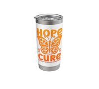 Hope for a Cure Multiple Sclerosis Awareness Butterfly Stainless Steel Insulated Tumbler