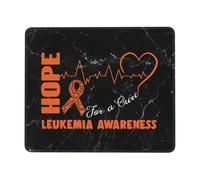 Hope For A Curing Leukemia Cancer Awareness Orange Ribbon Mouse Pad Smooth Mousepad Soft Mouse Pads For Work Pc Gaming 25X30Cm