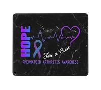 Hope For A Curing Rheumatoid Arthritis Awareness Mouse Pad Non-Slip Mousepad Stitched Edge Mouse Pads For Home Office Computer 25X30Cm