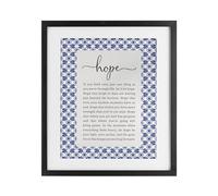 'Hope For Brighter Days'| Framed Print Under Glass
