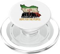 Hope For The People of Iran - Love Peace Freedom Flag PopSockets PopGrip for MagSafe