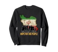 Hope For The People of Iran - Love Peace Freedom Flag Sweatshirt