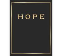 Hope: Gold and Black Decorative Book | Perfect for Coffee Tables, End Tables, Bookshelves, Interior Design & Home Staging Add Bookish Style to Your Home| Hope