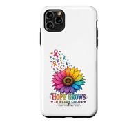 Hope Grows In Every Color Cancer Ribbon Flower Case for iPhone 11 Pro Max