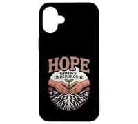 Hope Grows Underground Gardener Activist Community Case for iPhone 16 Plus