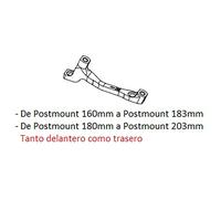 Hope H Is Postmount Disc Brake Caliper Adapter 160-183 mm / 180-203 mm Black