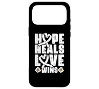 Hope Heals Love Wins - Lung cancer awareness Case for iPhone 17 Pro Max