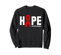 Hope Heart Disease Awareness Month Go Red Ribbon Sweatshirt