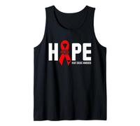 Hope Heart Disease Awareness Month Go Red Ribbon Tank Top