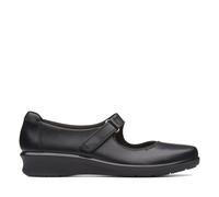 Clarks Hope Henley Leather Shoes in Black Size 4.5
