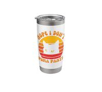Hope I Don't Puma Pants Funny Unhinged Puma Cat Pun Stainless Steel Insulated Tumbler