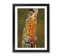 Hope Ii By Gustav Klimt Classic Painting Framed Print | A3 Black Framed Wall Art | Ready to Hang | Classic Historical Picture | Living Room Bedroom Lounge Office