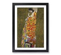 Hope Ii by Gustav Klimt Framed Print | A2 Black Framed Wall Art | Ready to Hang | Modern Historical Picture | Living Room Bedroom Lounge Office
