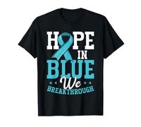 Hope in Blue We Breakthrough Prostate Cancer Awareness T-Shirt