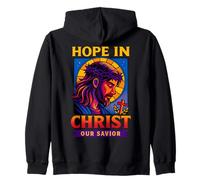 Hope in Christ Jesus Our Savior Christian Faith Men Women Zip Hoodie