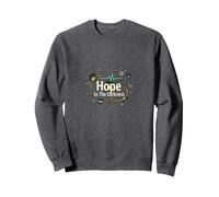 Hope In The Darkness Oncology Nurse Inspirational Gift Sweatshirt, Adult Unisex, Dark Heather Grey, M