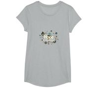 Hope in The Darkness Oncology Nurse Inspirational Gift T-Shirt, Girls, Heather Grey, Medium