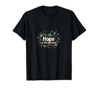 Hope in The Darkness Oncology Nurse Inspirational Gift T-Shirt, Men, Black, 6XL