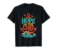 Hope in The Lord Anchor Isaiah 40:31 Christian Bible Verse T-Shirt