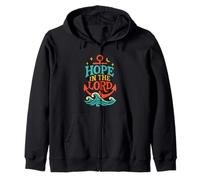 Hope in the Lord Anchor Isaiah 40:31 Christian Bible Verse Zip Hoodie