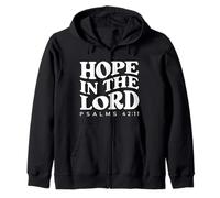 Hope In The Lord Bible Verse Scripture Christian Zip Hoodie