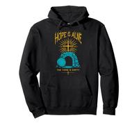 Hope Is Alive Empty Tomb Christian Easter He Is Risen Gothic Pullover Hoodie