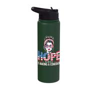 Hope is Making A Comeback Patriotic American Flag Stainless Steel Insulated Water Bottle