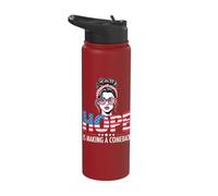 Hope is Making A Comeback Patriotic American Flag Stainless Steel Insulated Water Bottle