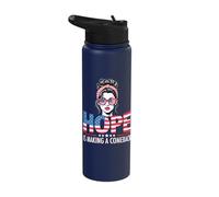 Hope is Making A Comeback Patriotic American Flag Stainless Steel Insulated Water Bottle