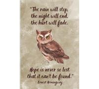 Hope Is Never So Lost That It Can’t Be Found - Ernest Hemingway quote: Notebook To Write In, For School, Office, Home.: Soft-cover, Lined, 100 Pages 6x9".