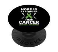 Hope Is Stronger Than Cancer Lymphoma Awareness PopSockets Adhesive PopGrip