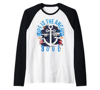 Hope is The Anchor of My Soul 50s Inspiration Motivation Raglan Baseball Tee