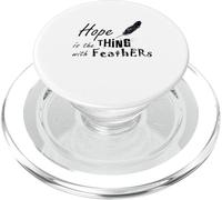 Hope is the thing with feathers (Emily Dickinson) PopSockets PopGrip for MagSafe