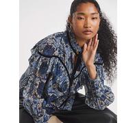 Hope & Ivy William Morris Society Blouse Blue Multi-Coloured 10