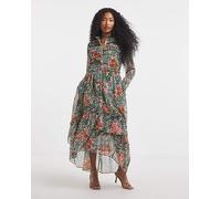 Hope & Ivy William Morris Society Dress Green Multicolour 26