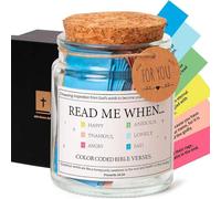 Hope Jar - Bible Verse Jar with 90 Colorable Verses - Christian Gifts for Men & Children's Bookmarks - Easter Bible Prayer Cards - Religious Gifts