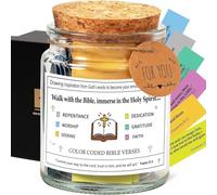 Hope Jar Bible Verses - Glass Prayer Jar with 90 Coloring Scriptures for Emotions and Feelings