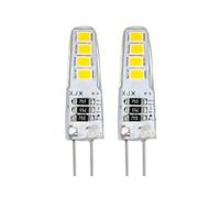 Hope lamps G4 2W (20 Watts Halogen Replacement) Silicone Bear Light Source with high Brightness and Wide Voltage of 220V 600LM (2pcs 2W-220V-10beads Tricolor