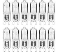 Hope lamps G9 220V 18W Halogen Beads Oven Bulb Table Lamp Wall Lamp Crystal Pin Bulb (12pcs) 33W warmwhite