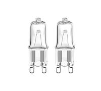 Hope lamps G9 40W 230V Halogen Bead Quartz Lamp Oven Crystal Bulb Flat Nipple Pin Light Source 500LM（2pcs 230V-40W warmwhite