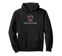 Hope Lives Here Inspirational Mood Heart Health Lover Pullover Hoodie