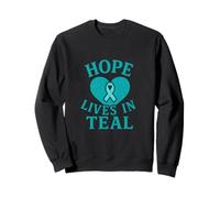 Hope Lives In Teal Awareness Sweatshirt