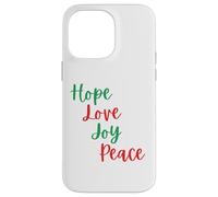 Hope love joy peace Cute Advent Christian Christmas Case for iPhone 14 Pro Max