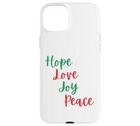 Hope love joy peace Cute Advent Christian Christmas Case for iPhone 15 Plus